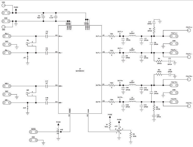 Maxim Integrated MAX98303EVKIT+ Reference Design 2