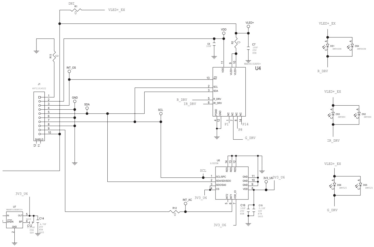 Maxim Integrated MAX30101ACCEVKIT# Reference Design 4