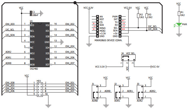 MikroElektronika I2C1-WIRECLICK Reference Design 3