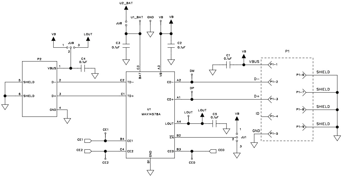 Maxim Integrated MAX14578AEVKIT# Reference Design 2