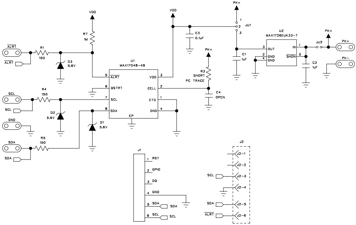 Maxim Integrated MAX17049EVKIT# Reference Design 2