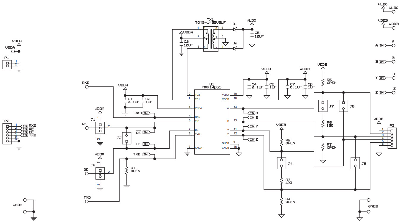 Maxim Integrated MAX148X2EVKIT# Reference Design 3