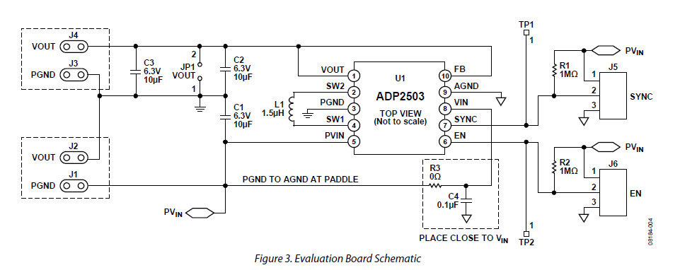 Analog Devices, Inc. ADP2503-5.0-EVALZ Reference Design 1