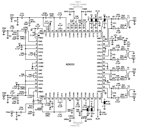 Analog Devices Inc. AD8335-EVALZ Reference Design 2
