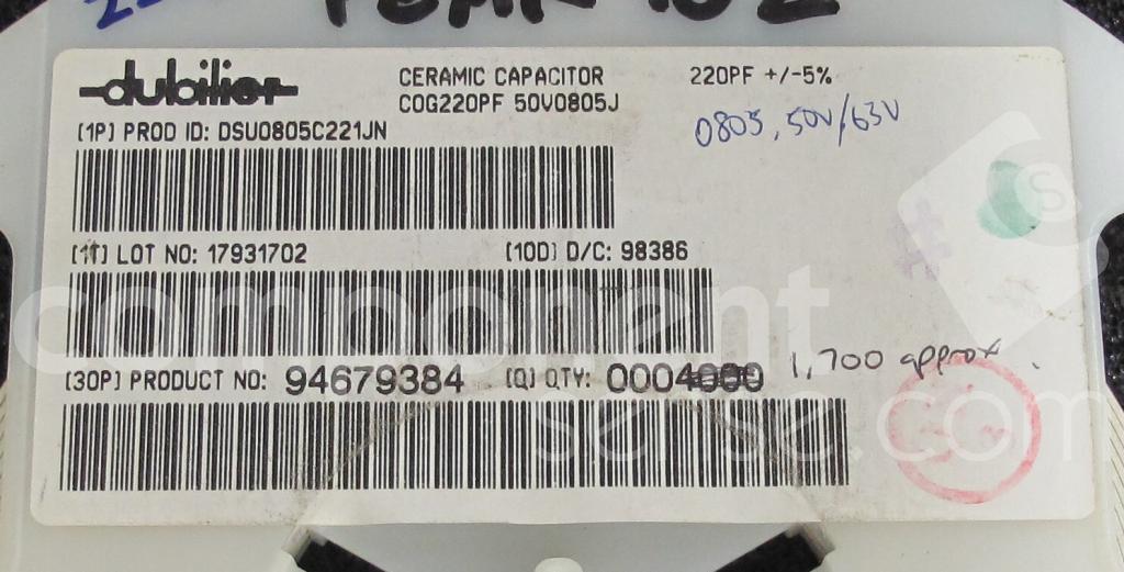 DSU0805C221JNCornell Dubilier