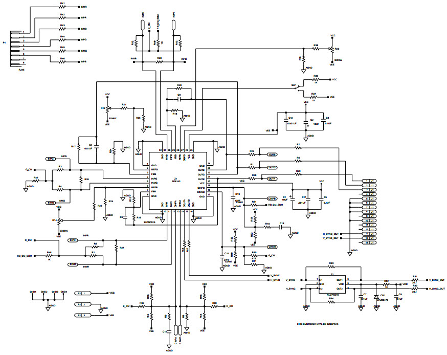 Analog Devices AD8145-EVALZ Reference Design 1