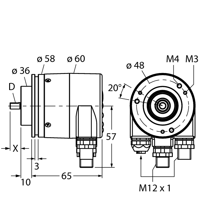 RS-25S6C-9A16B-R3M12turck