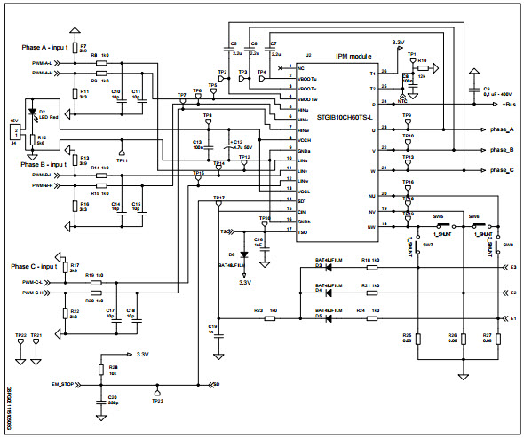 STMicroelectronics STEVAL-IPM10B Reference Design 7