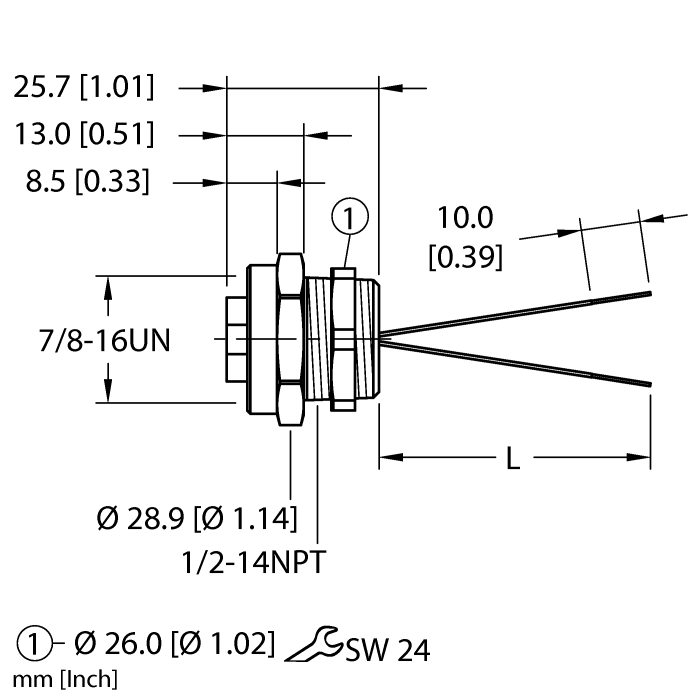RKF 26-xM/NPT W/LNturck