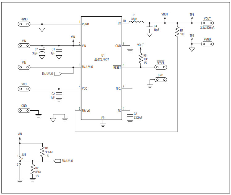 Maxim Integrated MAX17501ETEVKIT# Reference Design 2