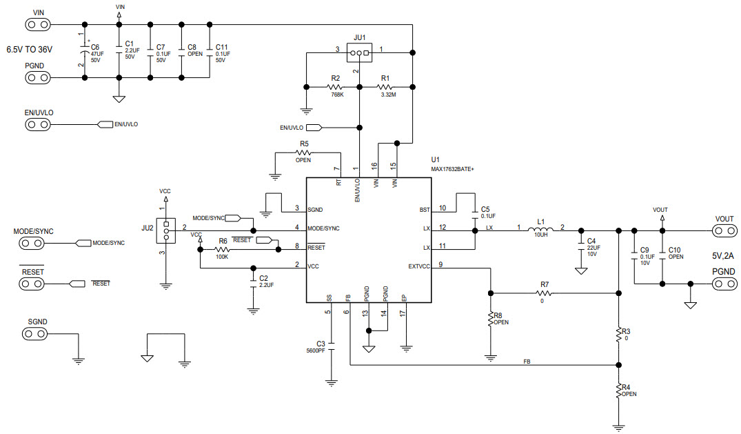 Maxim Integrated MAX17632BEVKIT# Reference Design 1