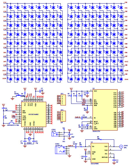 ISSI, Integrated Silicon Solution Inc IS31FL3731-QFLS2-EB Reference Design 3
