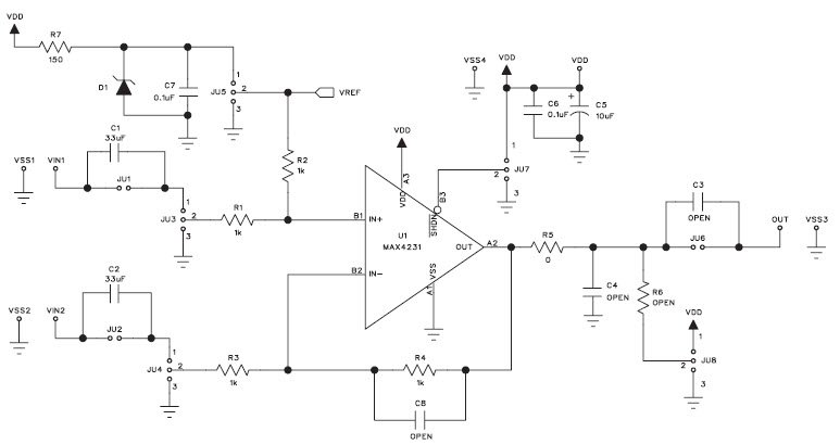 Maxim Integrated MAX4231EVKIT+ Reference Design 3