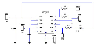 Microchip Technology MCP73213EV-2SOVP Reference Design 4