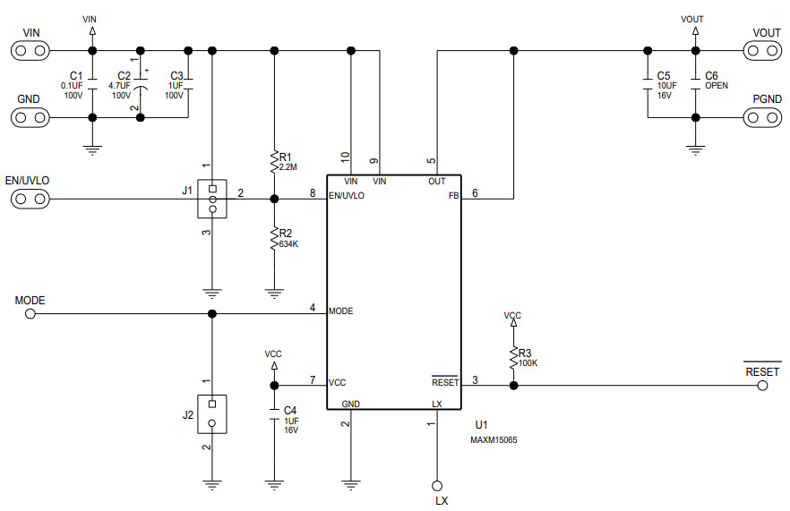Maxim Integrated MAXM15065EVKIT# Reference Design 1