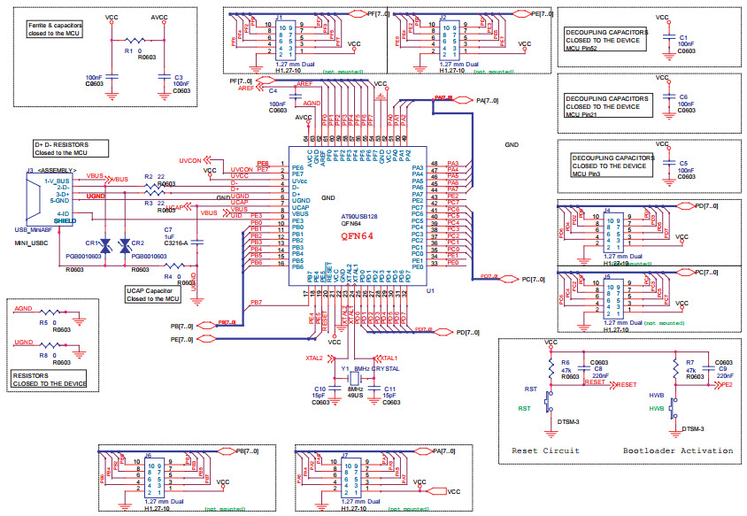 Microchip Technology AT90USBKEY2 Reference Design 5