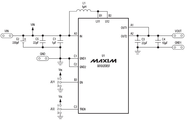 Maxim Integrated MAX8969EVKIT# Reference Design 1