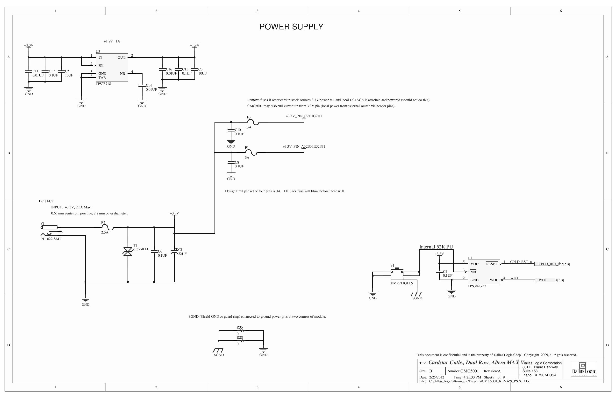Dallas Semiconductor CMC5001-0M-2210-5 Reference Design 3
