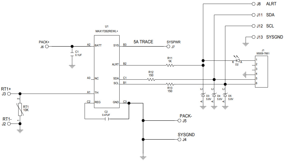 Maxim Integrated MAX17262XEVKIT# Reference Design 2