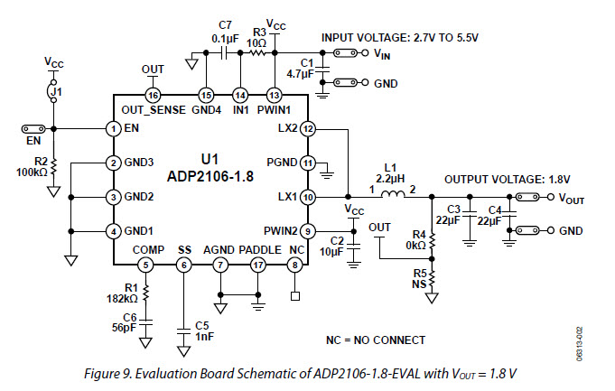 Analog Devices, Inc. ADP2106-EVALZ Reference Design 2