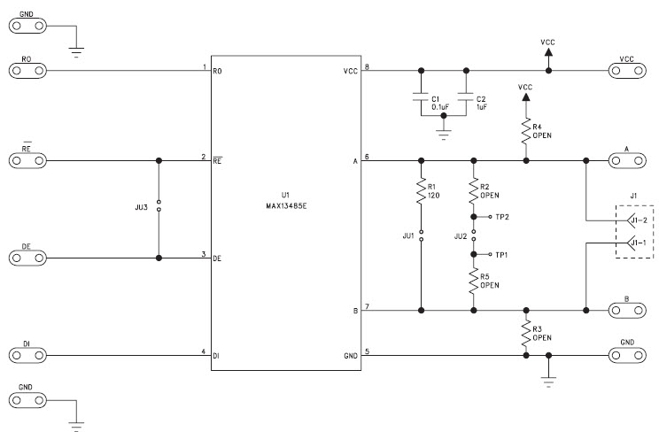 Maxim Integrated MAX13485EEVKIT+ Reference Design 3