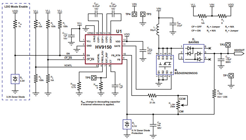 Microchip HV9150DB1 Reference Design 1