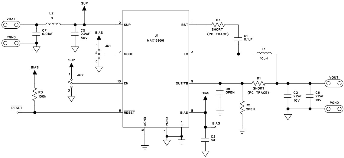 Maxim Integrated MAX16956EVKIT# Reference Design 1