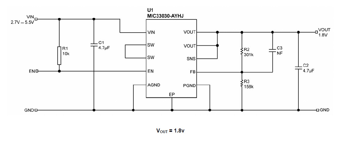Microchip MIC33030-AYHJ EV Reference Design 1