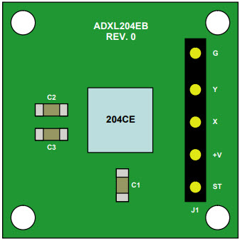 Analog Devices ADXL204EB Reference Design 1