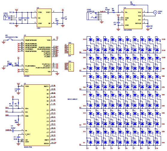 ISSI, Integrated Silicon Solution Inc IS31FL3730-QFLS2-EB Reference Design 3