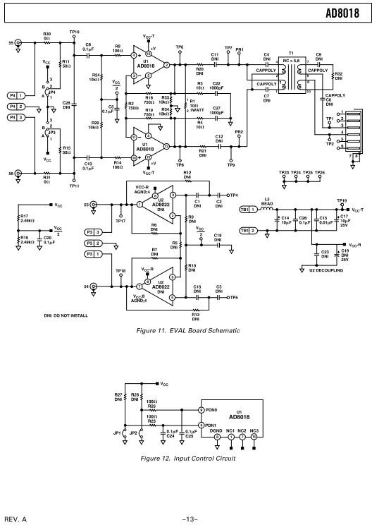 Analog Devices Inc. AD8018AR-EBZ Reference Design 2
