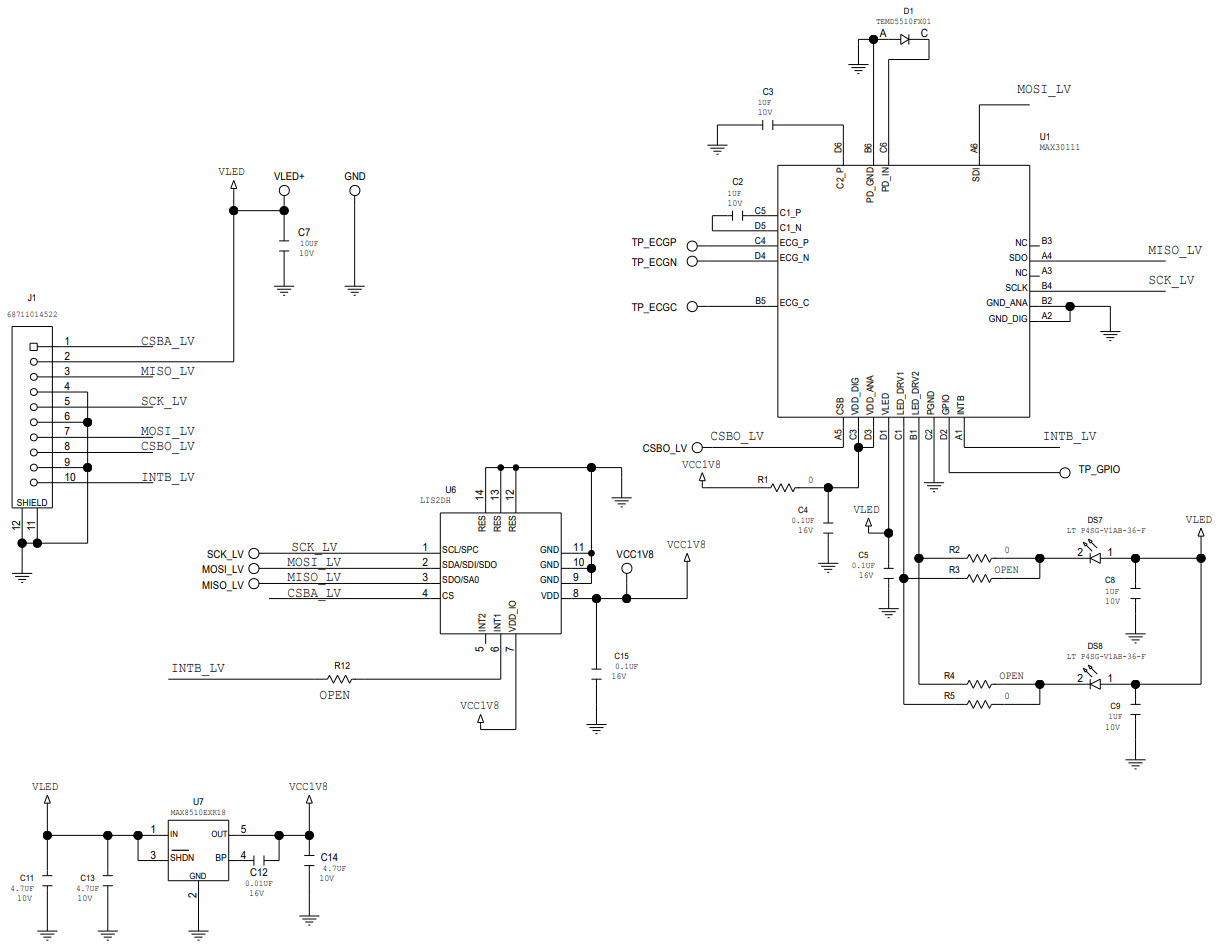 Maxim Integrated MAX30110ACCEVKIT# Reference Design 6