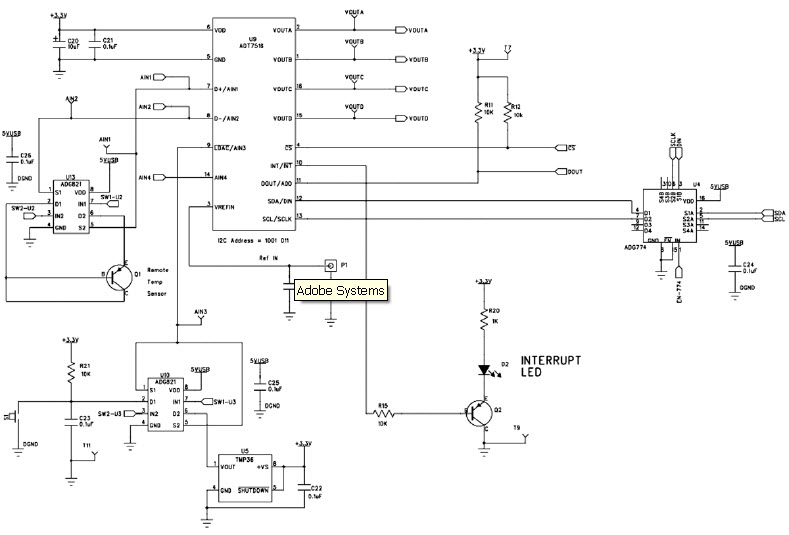 Analog Devices Inc. EVAL-ADT7516EBZ Reference Design 3