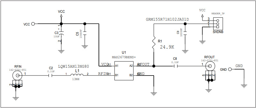 Maxim Integrated MAX2679BEVKIT# Reference Design 2