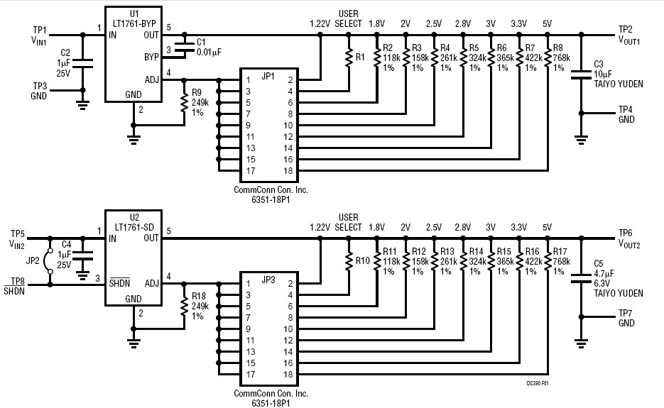 Linear Technology/Analog Devices DC330A Reference Design 1