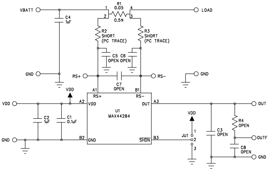 Maxim Integrated MAX44284EVKIT# Reference Design 1