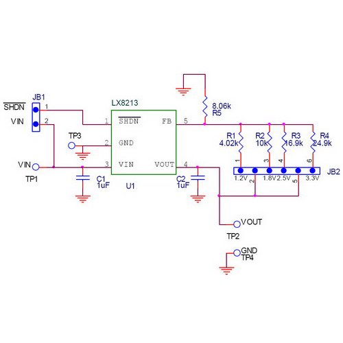 Microchip LX8213 EVAL KIT Reference Design 1