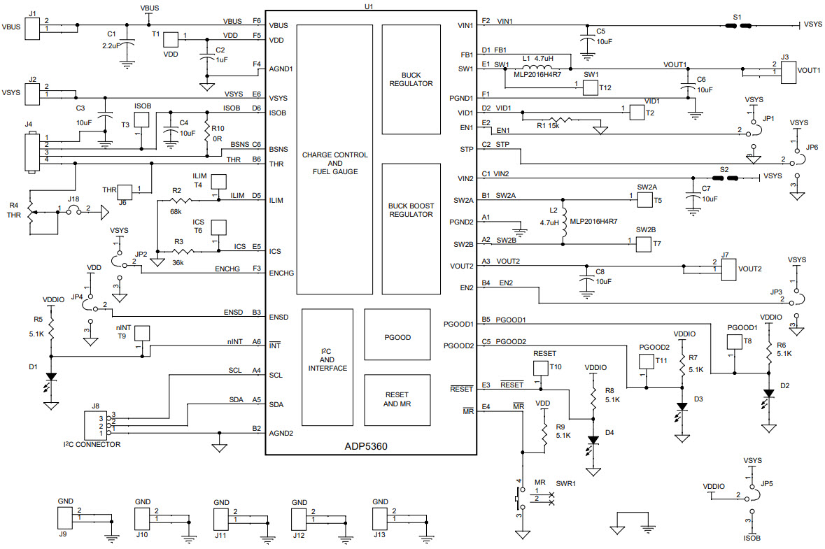 Analog Devices Inc. ADP5360CB-EVALZ Reference Design 2