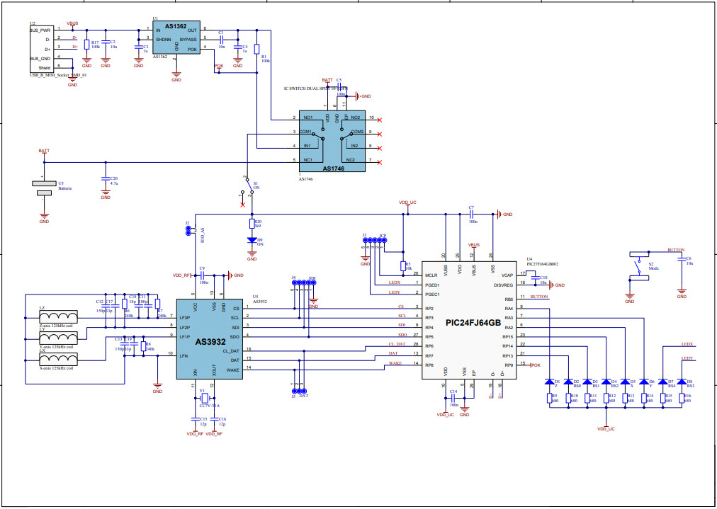 OSRAM AS3932 DEMOBOARD Reference Design 1