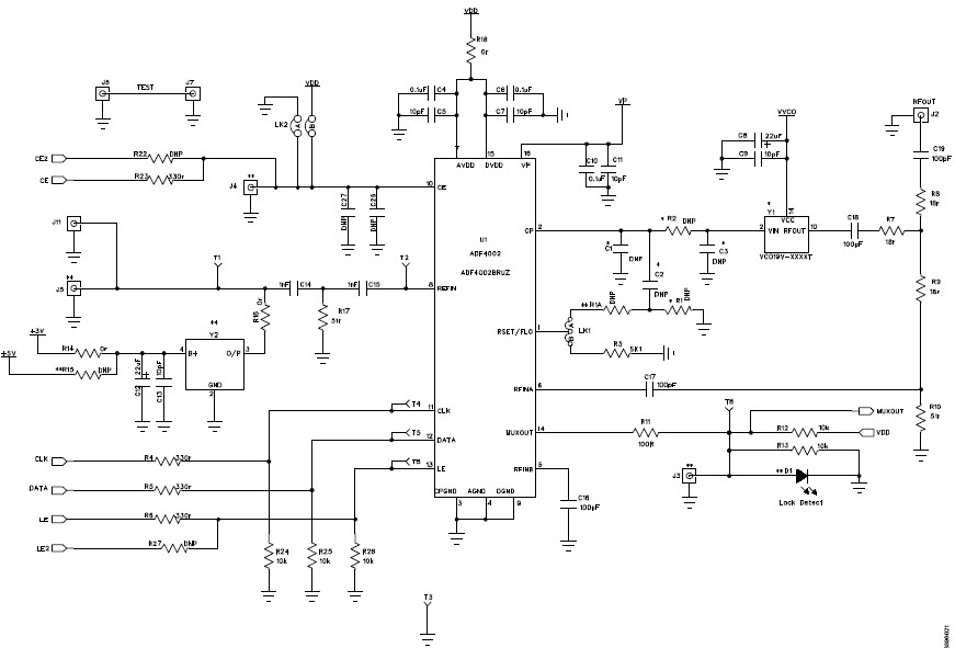 Analog Devices Inc. EV-ADF4002SD1Z Reference Design 3
