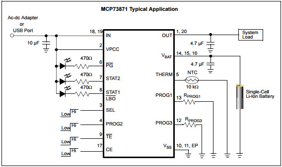 Microchip Technology MCP73871EV Reference Design 7