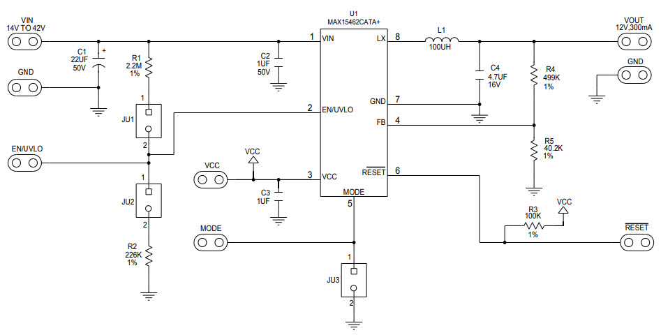 Maxim Integrated MAX15462C12EVKIT# Reference Design 1