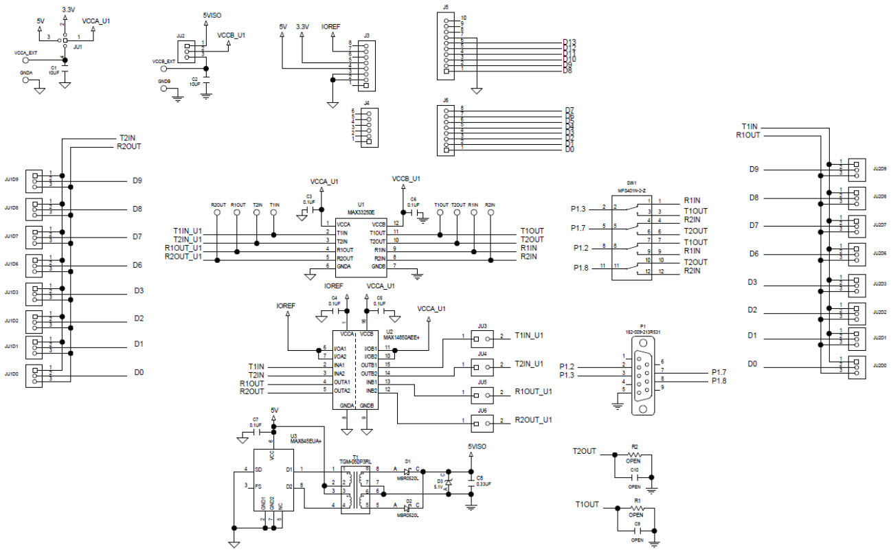 Maxim Integrated MAX33250ESHLD# Reference Design 1