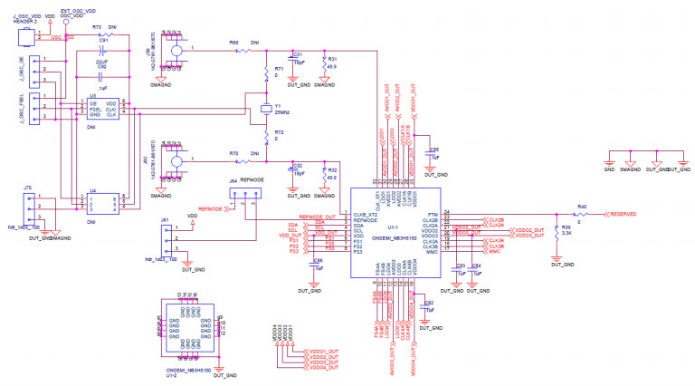 ON Semiconductor NB3H5150MNGEVB Reference Design 4