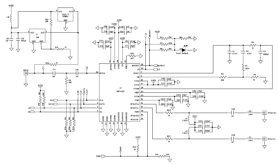 Analog Devices Inc. EVAL-ADF4351EB1Z Reference Design 5