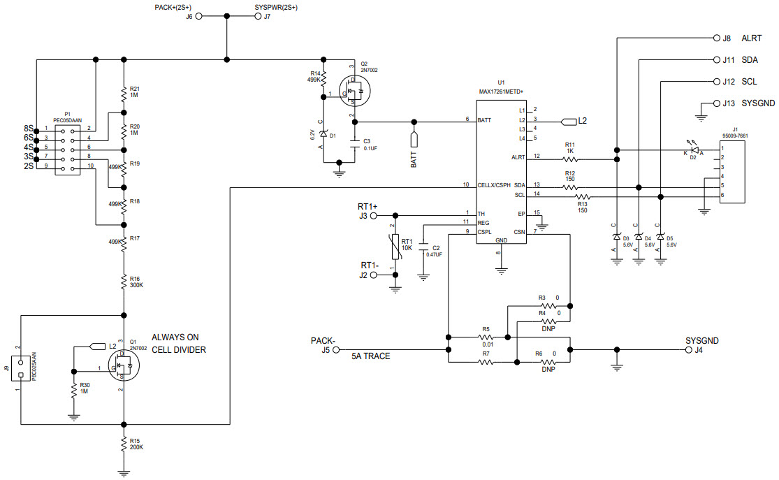 Maxim Integrated MAX17261GEVKIT# Reference Design 2