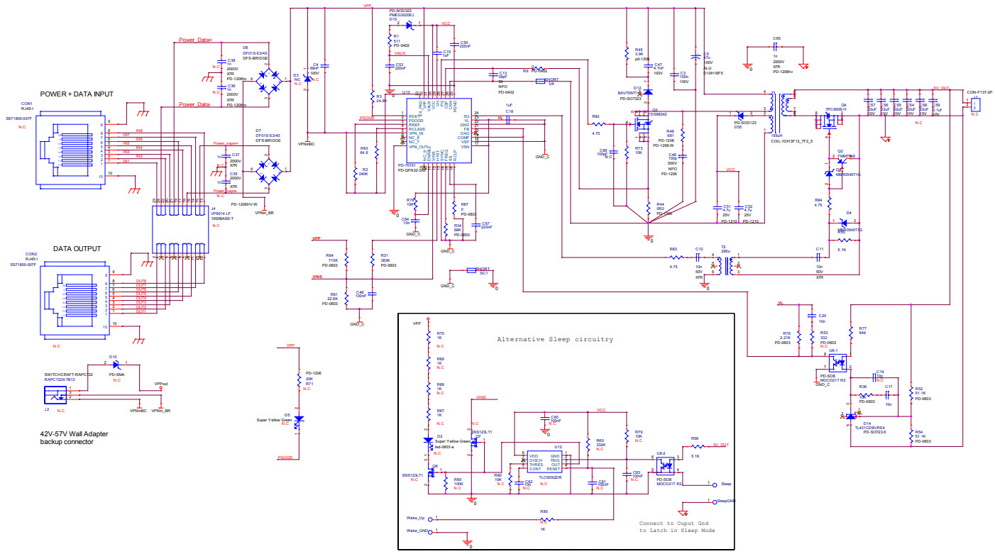Microchip Technology PD70101EVB6F Reference Design 1
