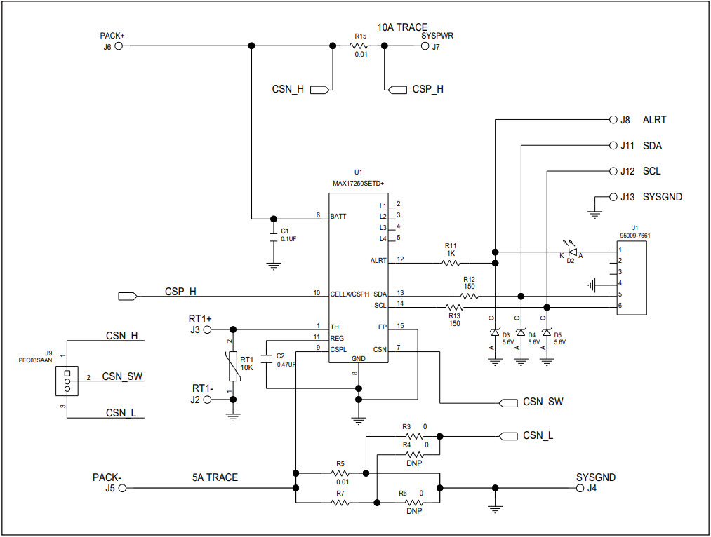 Maxim Integrated MAX17260GEVKIT# Reference Design 1