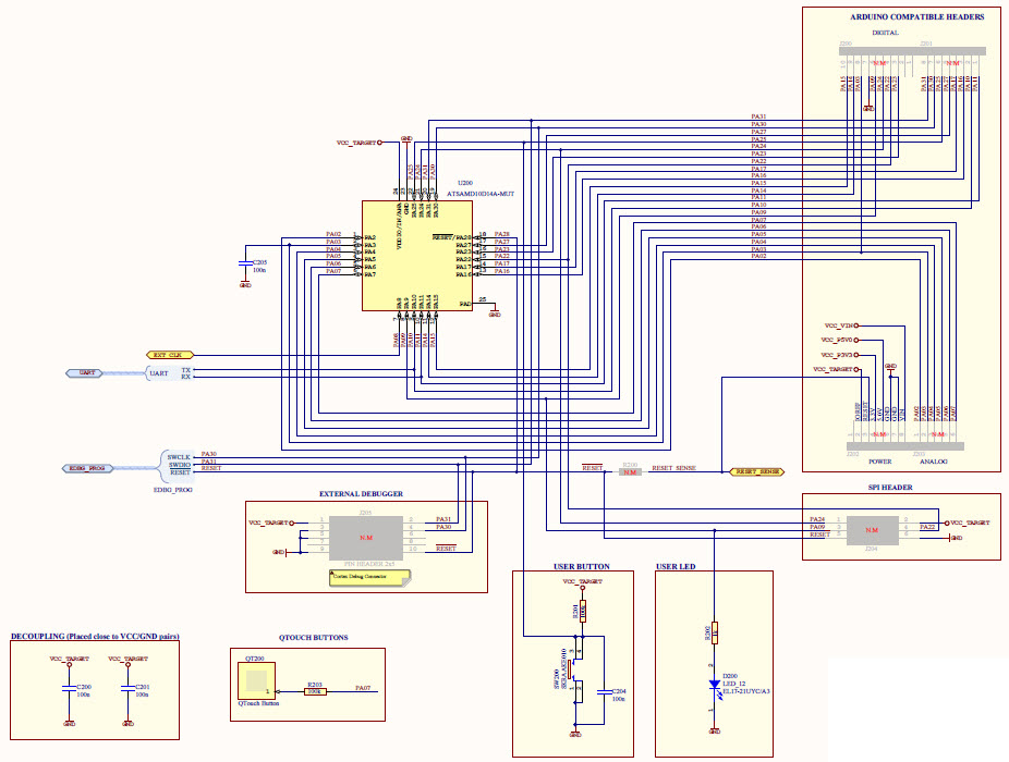 Microchip Technology ATSAMD10-XMINI Reference Design 3
