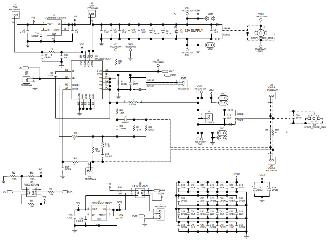 Maxim Integrated MAX38801EVKIT# Reference Design 3